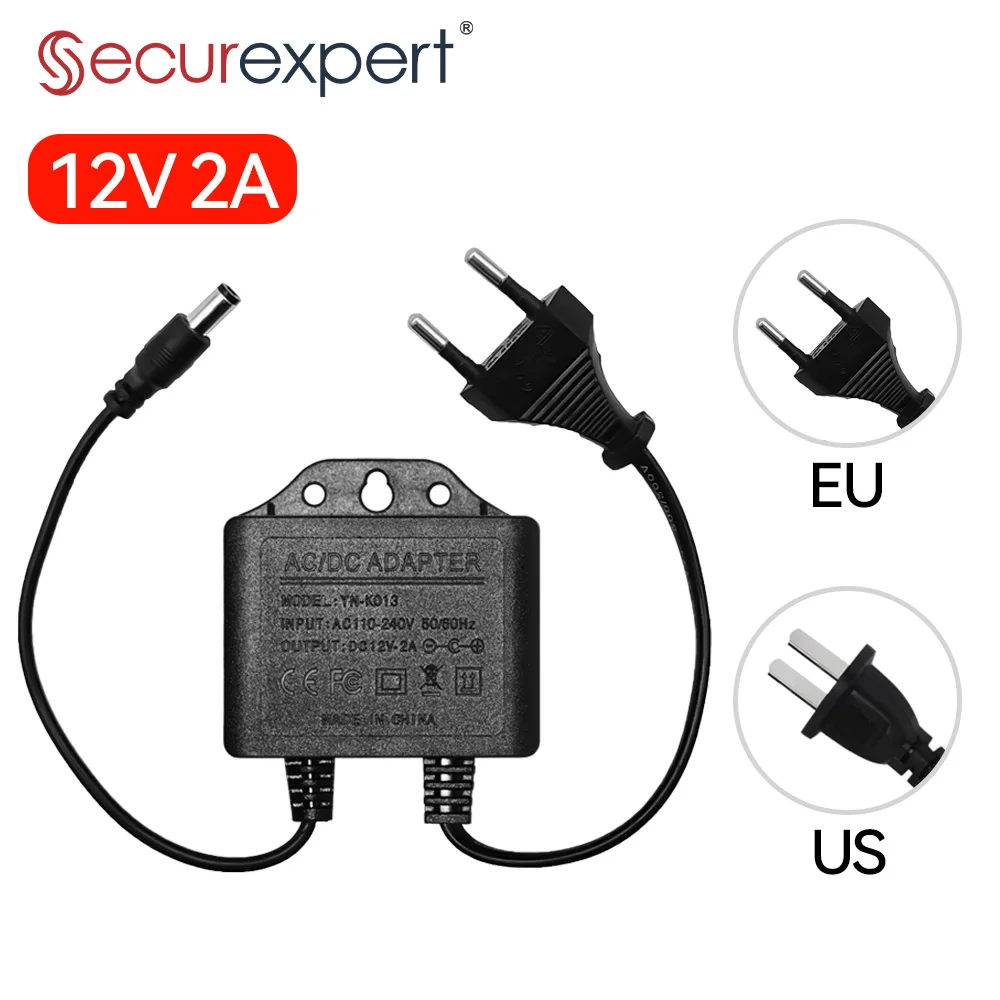 Outdoor Power Plug - 電源アダプタ DC12V 2A 防水 EU プラグ