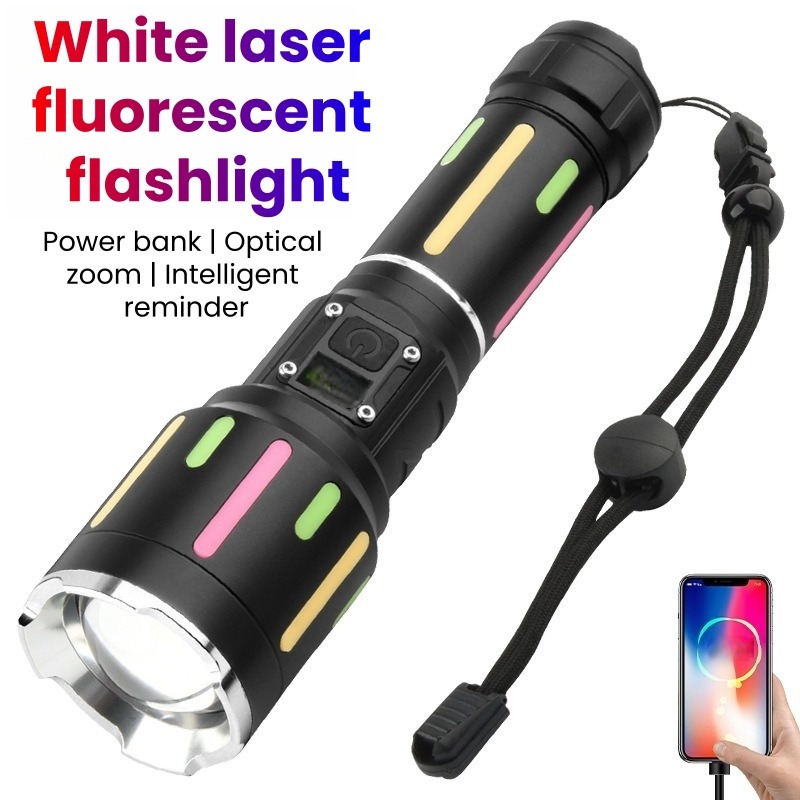 Outdoor Power For Camping - ハイパワー白色光蛍光懐中電灯充電式ズーム可能長距離懐中電灯屋外ハイキングキャンプ非常灯