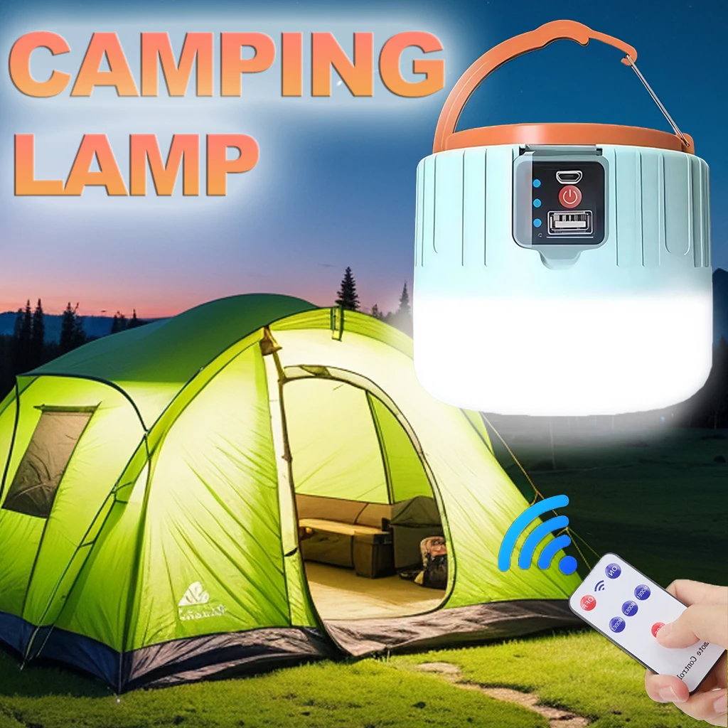 Outdoor Power For Camping - ソーラーキャンプランタン 充電式LEDポータブルワークライト リモコン付き、パワーバンク懐中電灯 釣りBBQ用屋外緊急ランプ