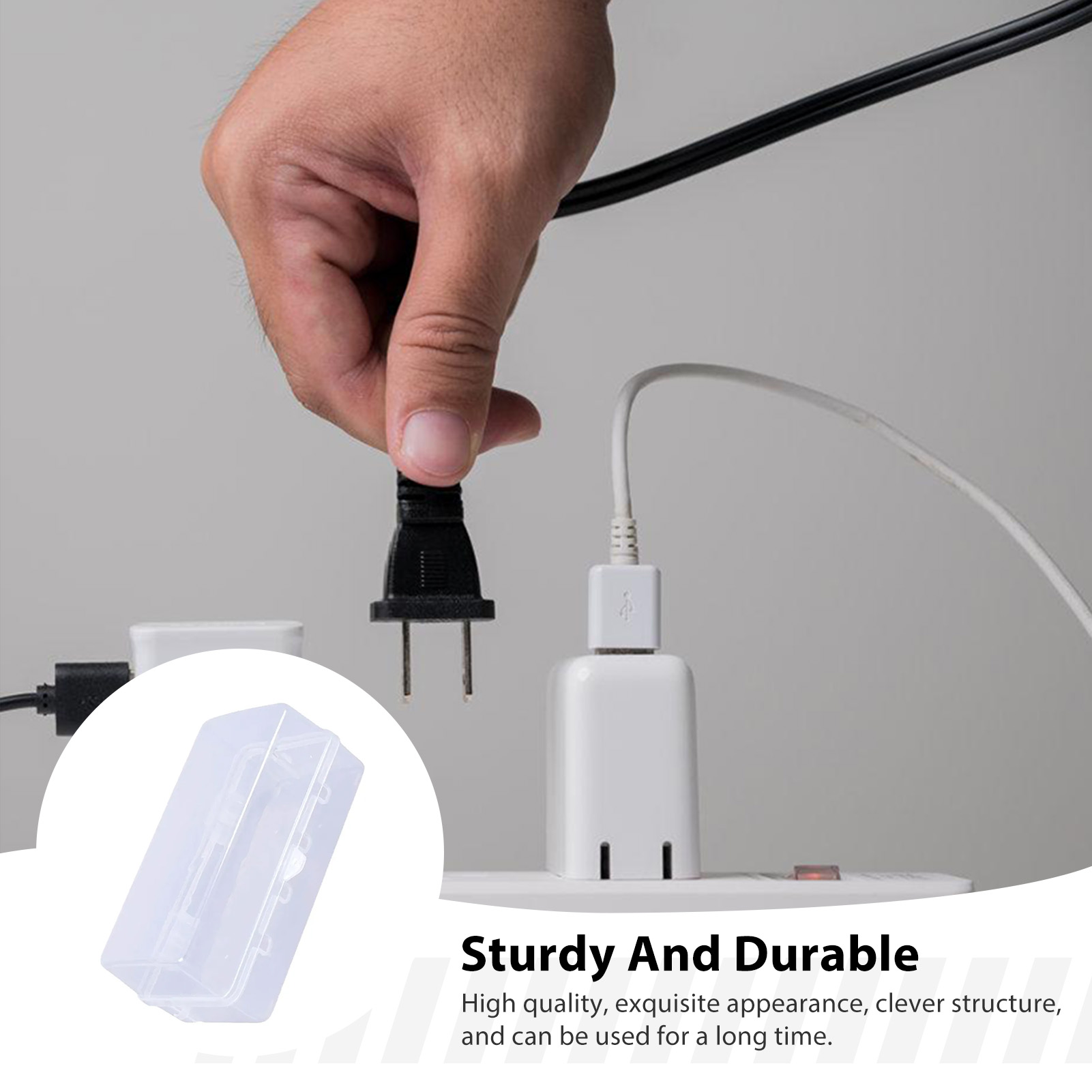 Outdoor Power Strip With Cover - 防水電気ボックス 屋外用ユニバーサルプロジェクトエンクロージャー 変圧器電源タップ用クリアカバー
