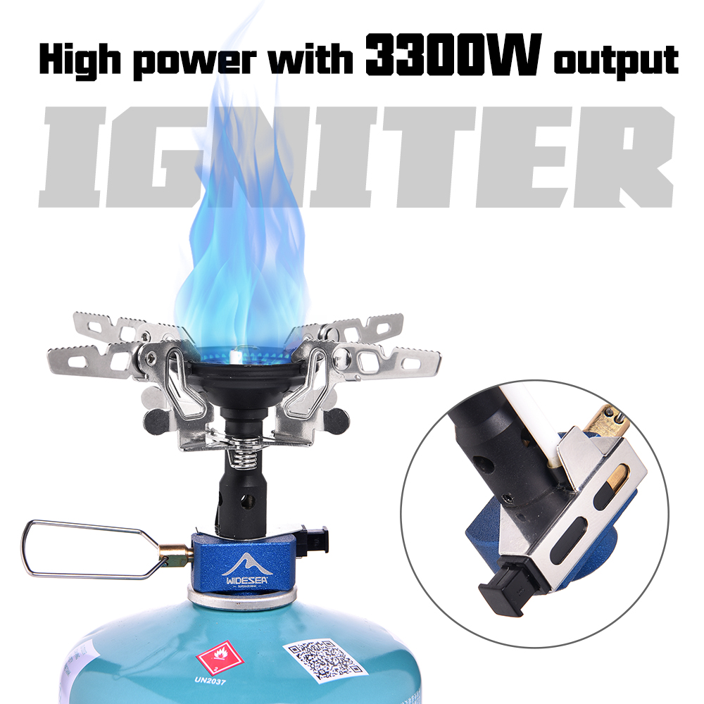 Outdoor Power Heater - 屋外キャンプ用ガスバーナー アウトドアストーブ 3300W イグナイター付き キャンプ用品 ポータブル