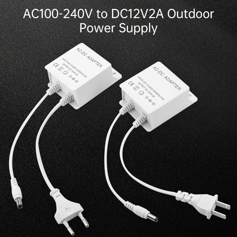 DC12V 2A EU プラグアダプタセキュリティ屋外電源  - Outdoor Power Plug のレビューと価格