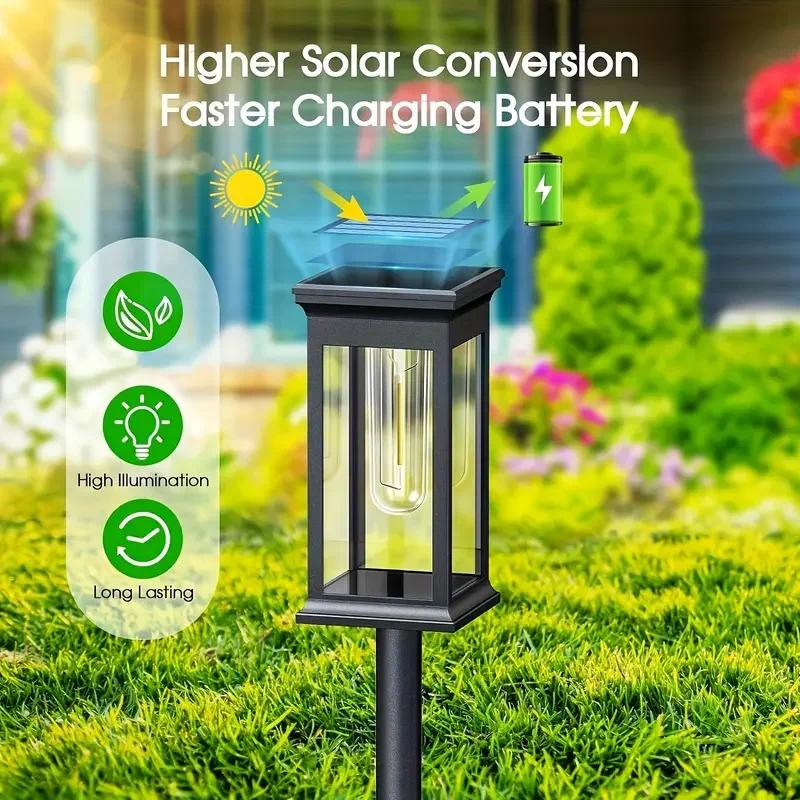 4個セット ソーラーパスウェイライト 屋外ソーラーライト ガ - Outdoor Power For Christmas Lights のレビューと価格