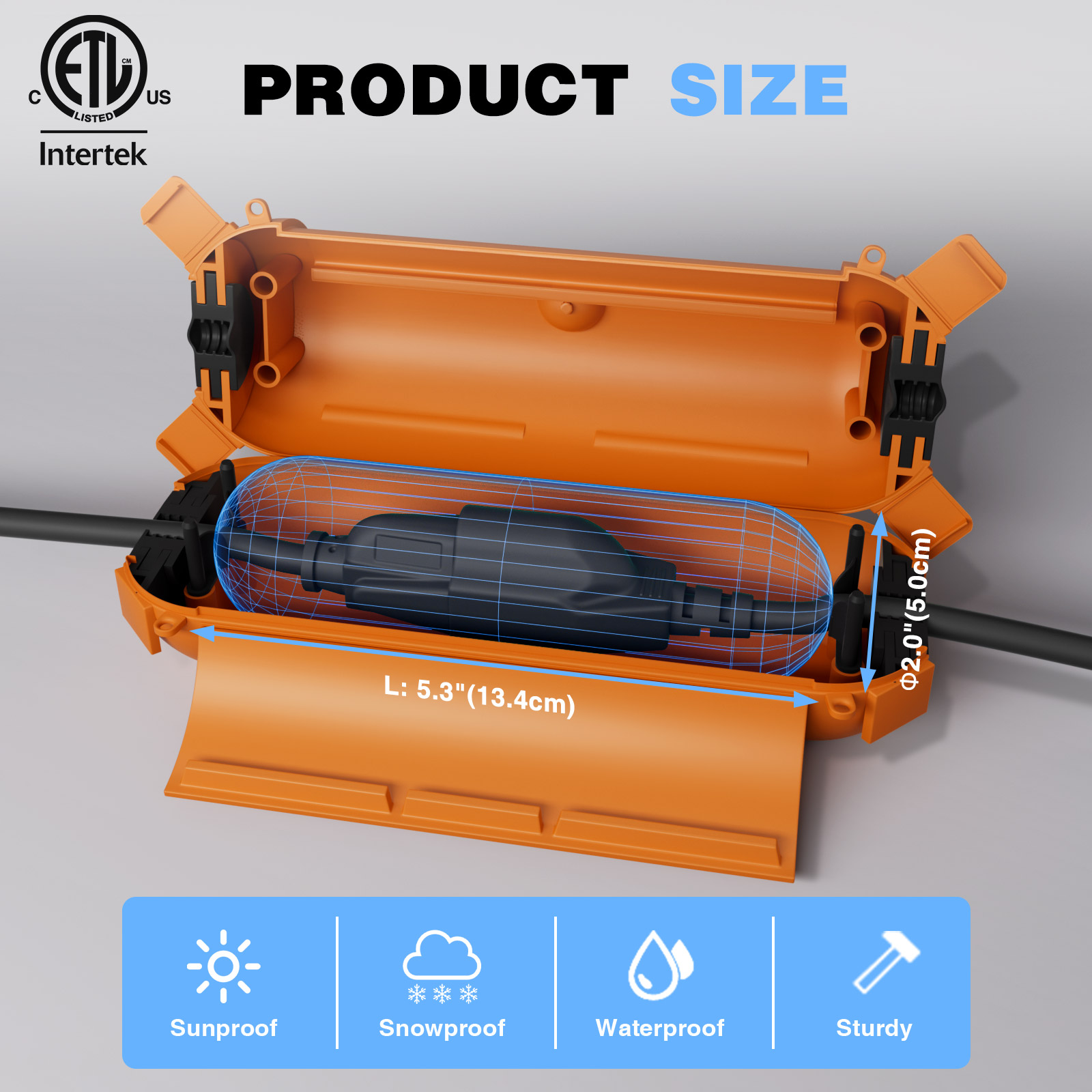 耐候性電気ボックスセット（屋外用）、防水プロテクターシール付 - Outdoor Power Outlet Waterproof のレビューと価格