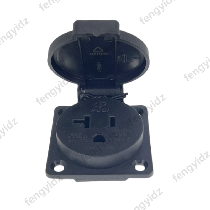 黒 125V 15A 20A IP44 CE アメリカ日本多 - Outdoor Power Outlet Waterproof のレビューと価格