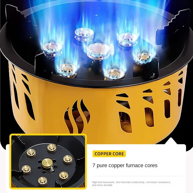 20000W 7コアハイパワーキャンプストーブポータブル防風 - Outdoor Power Equipment Brands のレビューと価格