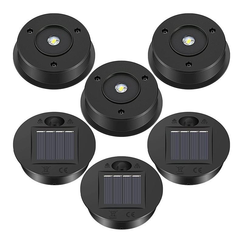 ソーラーパネル用LEDシーリングライト,7ルーメン,6個 - Outdoor Power Board のレビューと価格