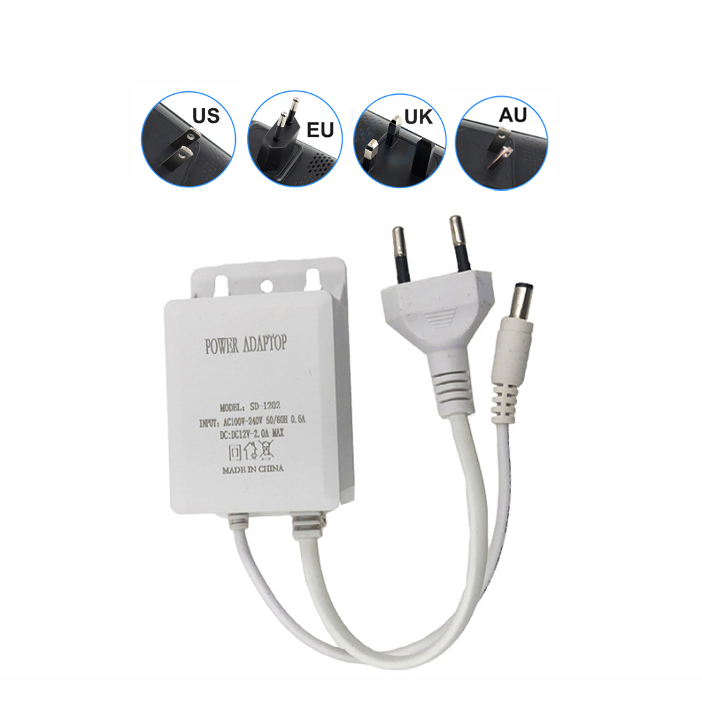 EU電源アダプター充電器,防水,CCTVセキュリティカメラ用 - Outdoor Power Plug のレビューと価格