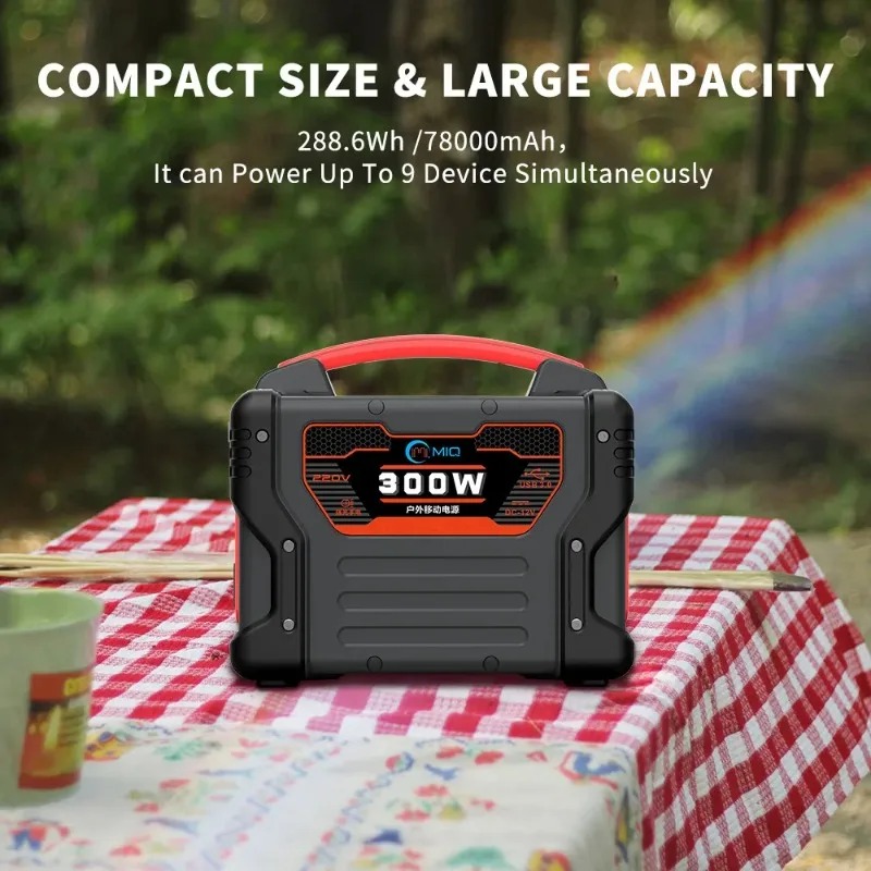 高品質300Wポータブル電源299.7Whソーラー発電機、6 - Quality Outdoor Power のレビューと価格