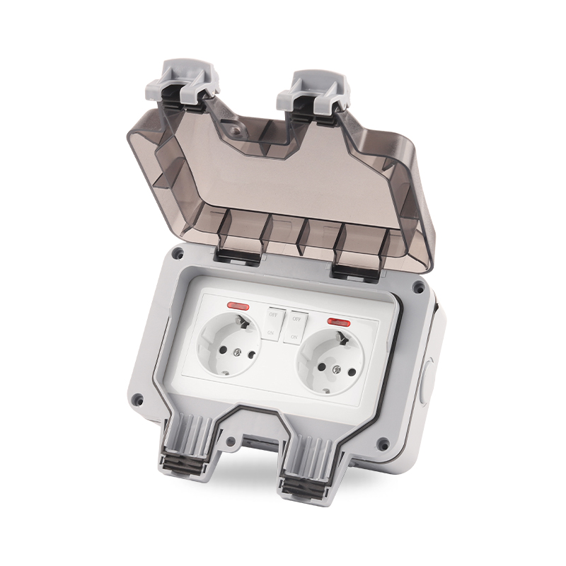 防水屋外壁コンセント,ip66,EUおよびドイツ規格,16A - Outdoor Power Outlet Waterproof のレビューと価格