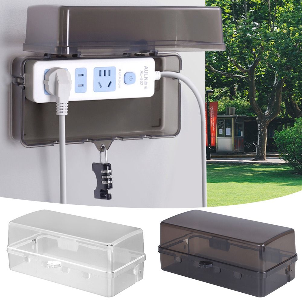 耐久性のあるプラスチック製プラグボックス盗難防止耐候性延長コ - Outdoor Power Outlet Waterproof のレビューと価格
