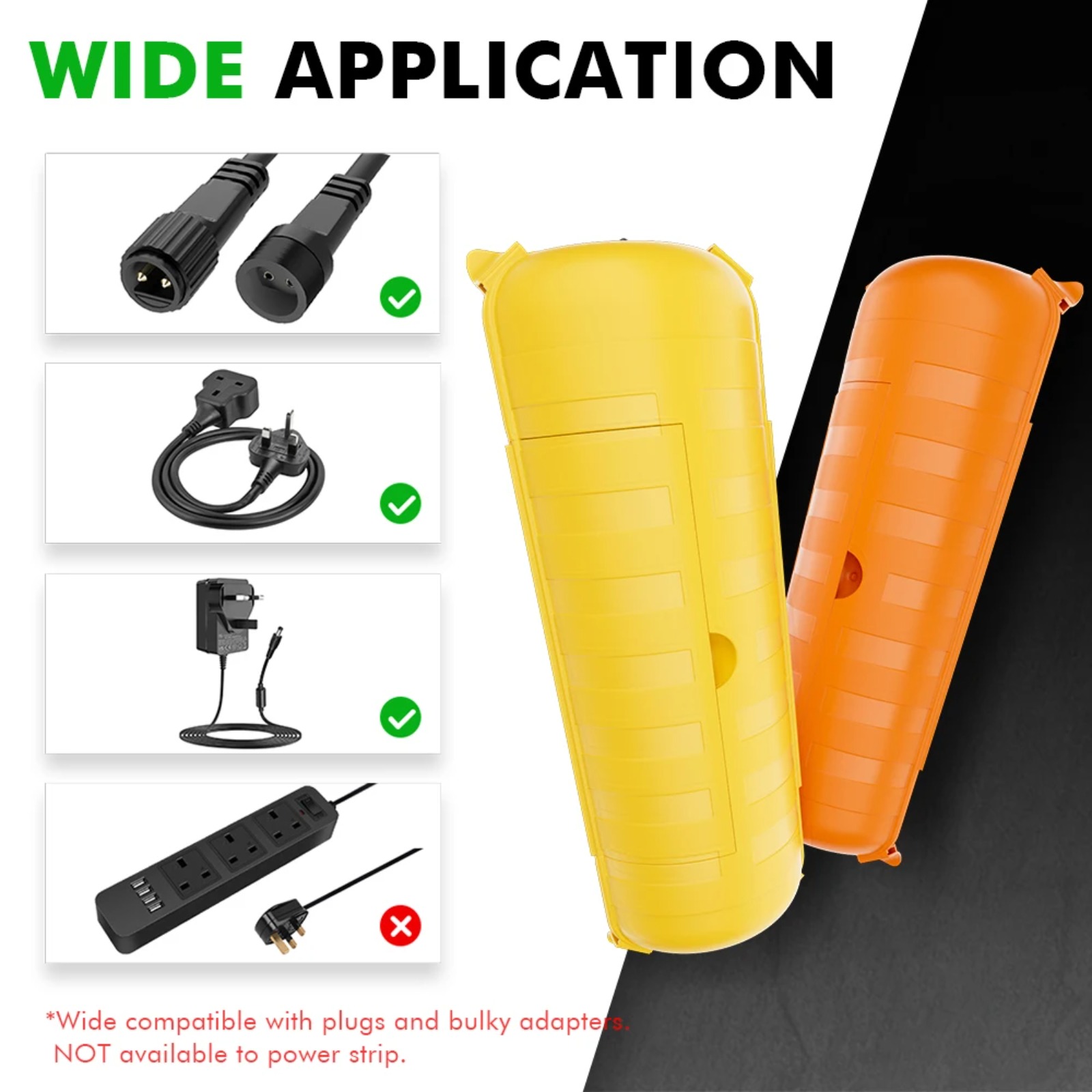 IP44 屋外延長コードカバー 29x11x7.5cm 高耐 - Outdoor Power Strip With Cover のレビューと価格