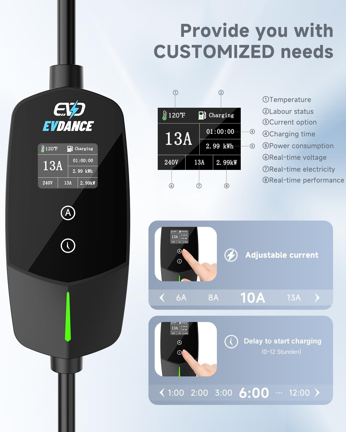 EVDANCE ポータブルEV充電器 タイプ2 UKプラグ  - Outdoor Power Plug のレビューと価格