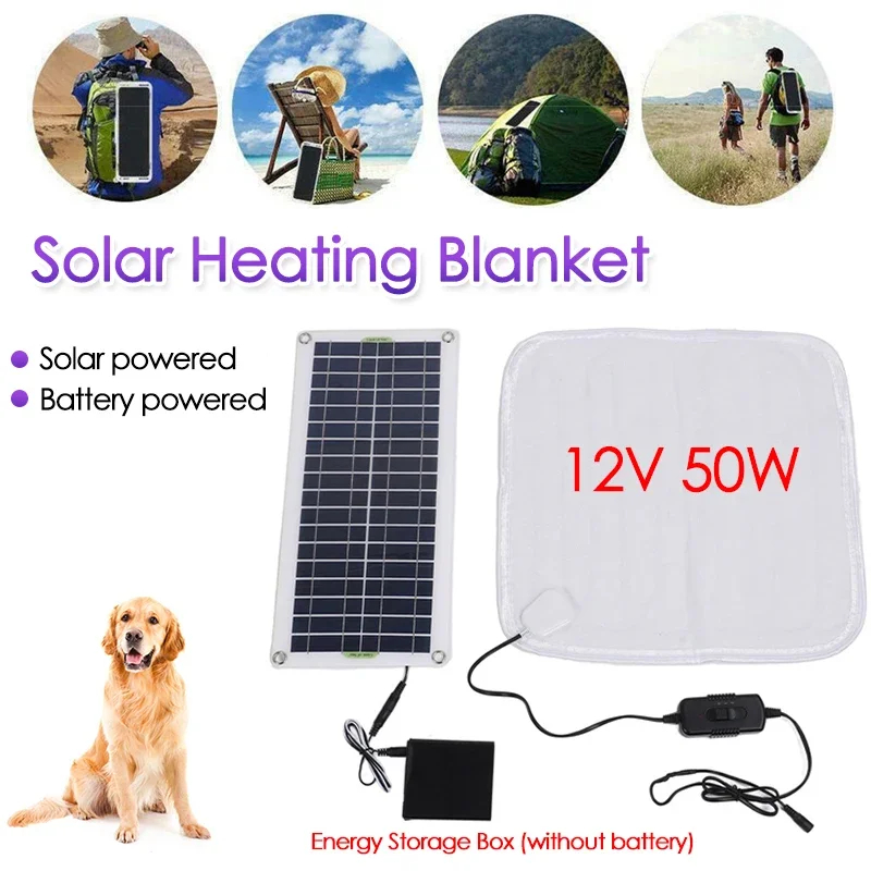 ソーラーパネル付き電気暖房毛布,12v,50w,猫と犬用,屋 - Outdoor Power Heater のレビューと価格