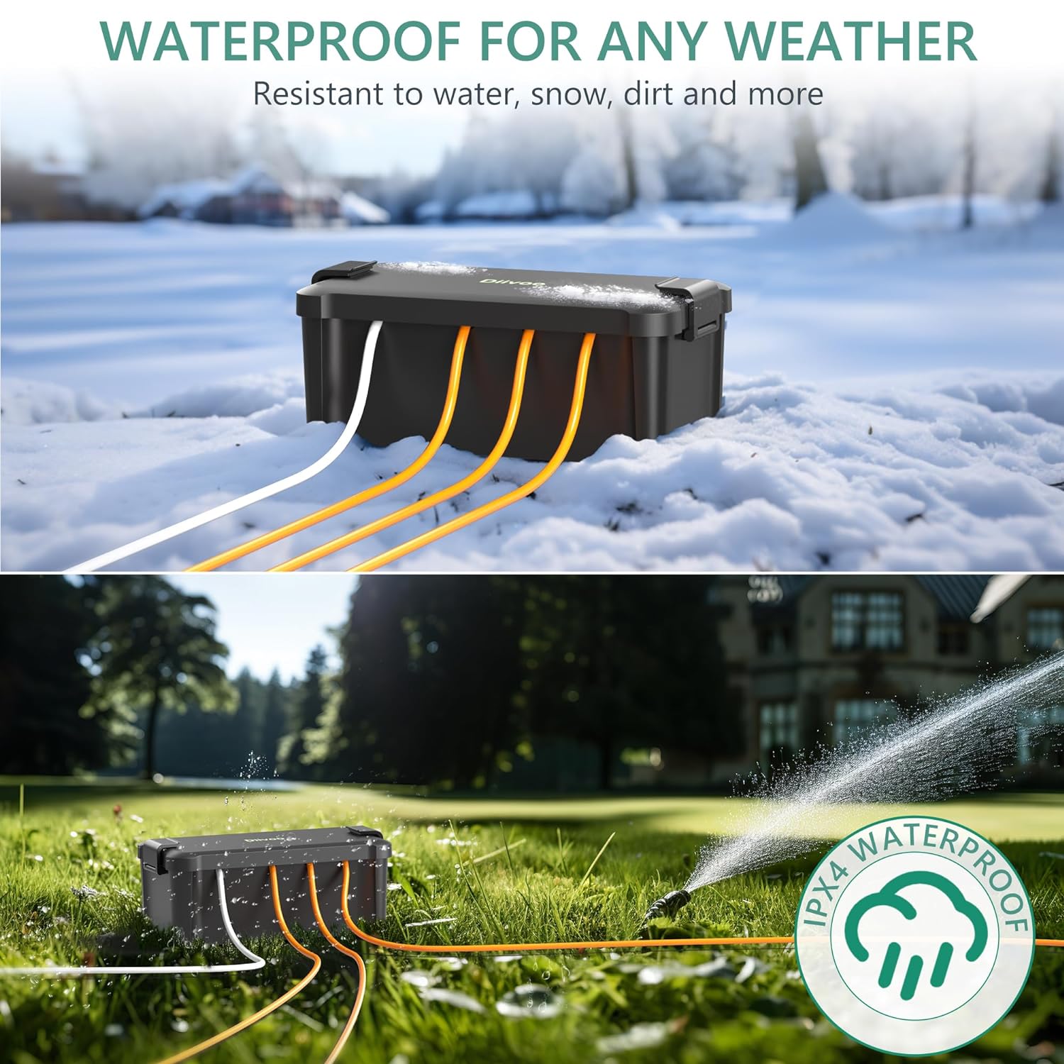 Diivoo 屋外防水電気ボックス屋外ケーブル接続ソケットエ - Outdoor Power Outlet Waterproof のレビューと価格