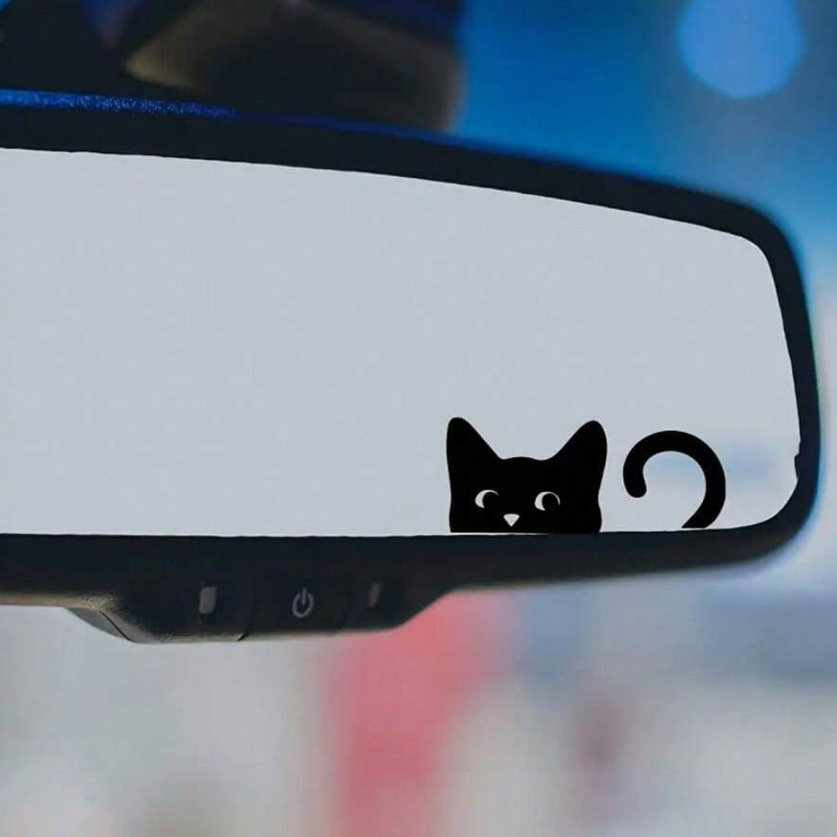 猫ステッカー、ミニ猫、覗き見猫、ミラーステッカー、車用ステッ - Outdoor Power Board のレビューと価格