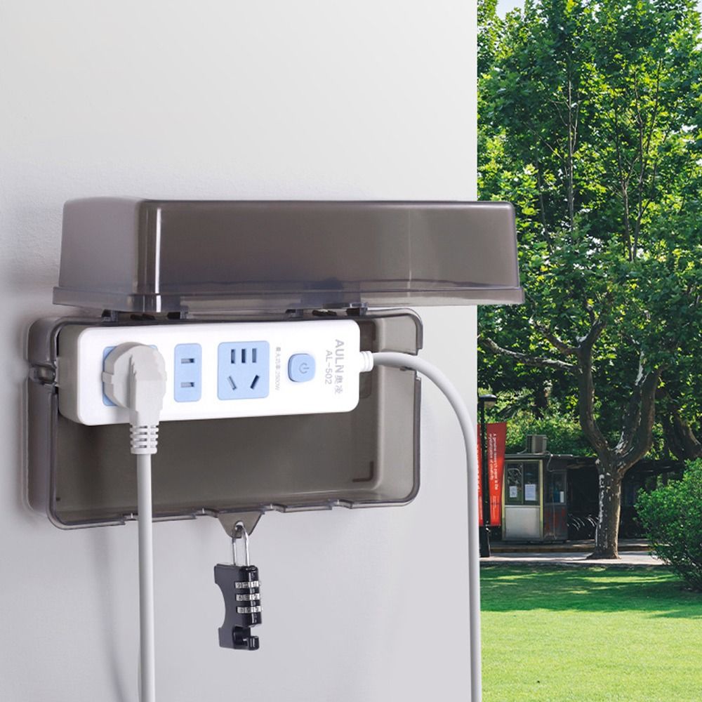 ポータブルプラスチックプラグボックス盗難防止防水ケーブル管理 - Outdoor Power Outlet Waterproof のレビューと価格