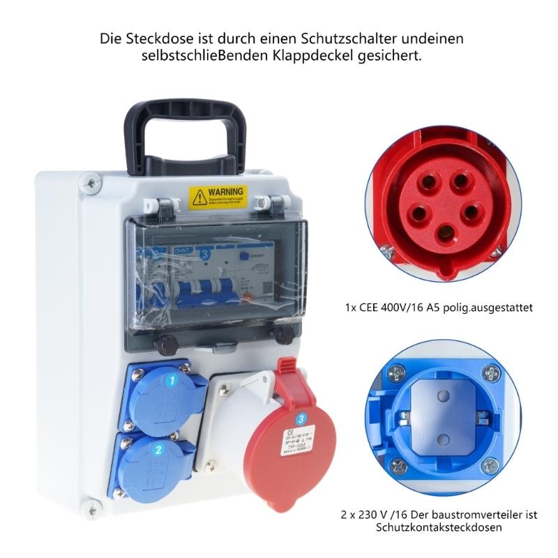 Y1UD ポータブルスイッチソケットボックス壁電力分配器ソケ - Outdoor Power Outlet Install のレビューと価格