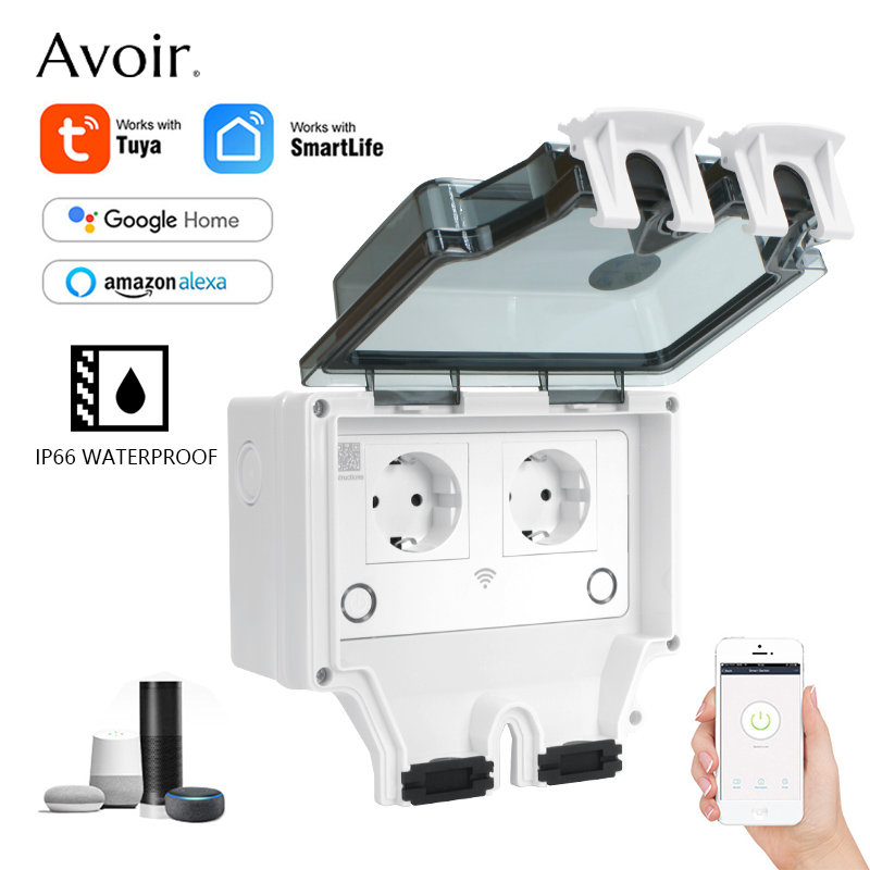 Avoir Tuya IP66 防水電気ソケット標準 EU  - Outdoor Power Equipment Brands のレビューと価格