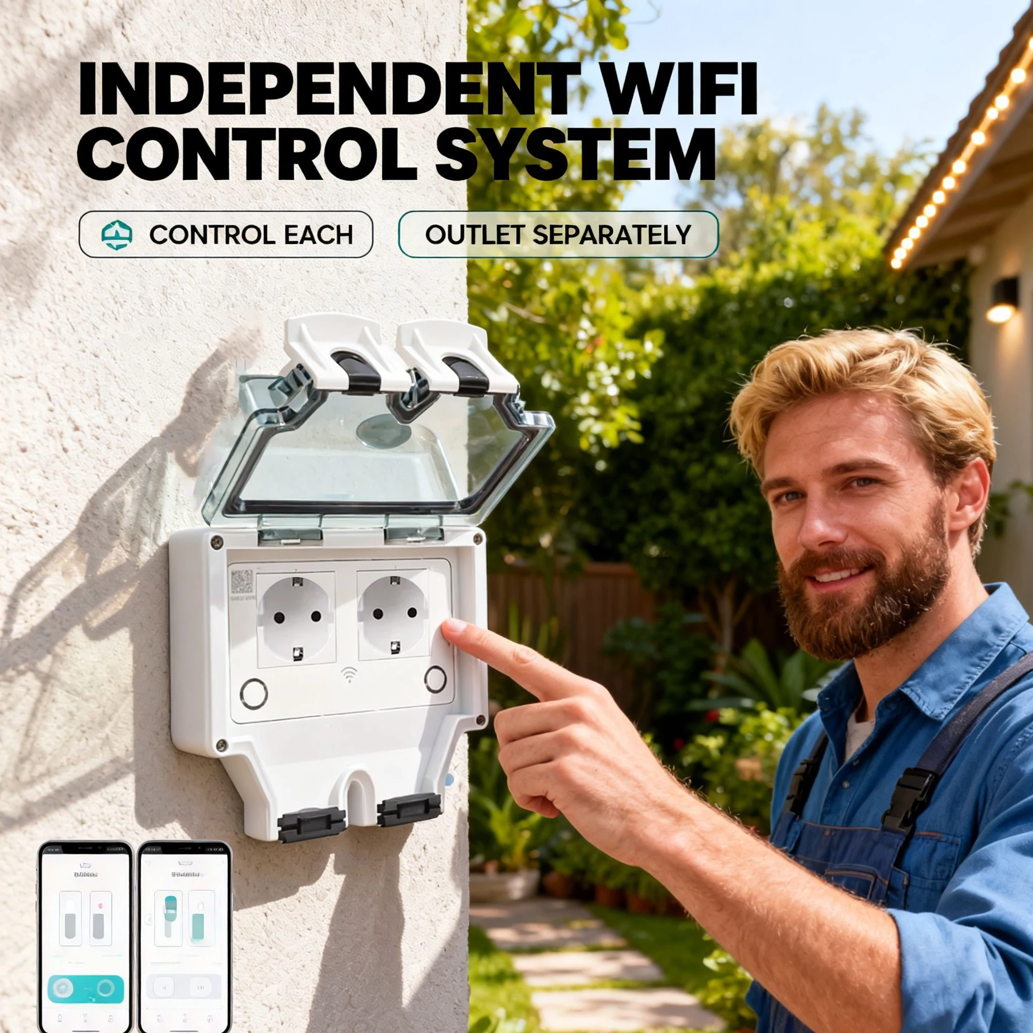 Tuya防水電気壁コンセントEU FR KR IL IP66 - Outdoor Power Equipment Brands のレビューと価格