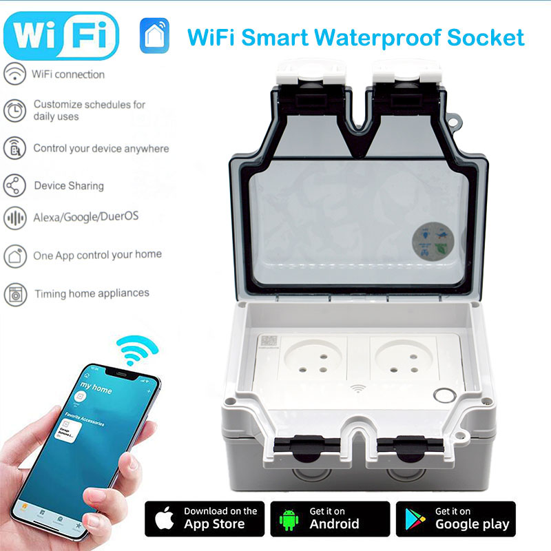 16A スマートソケット IP66 防水プラグ 86 タイプ - Outdoor Power Outlet Waterproof のレビューと価格